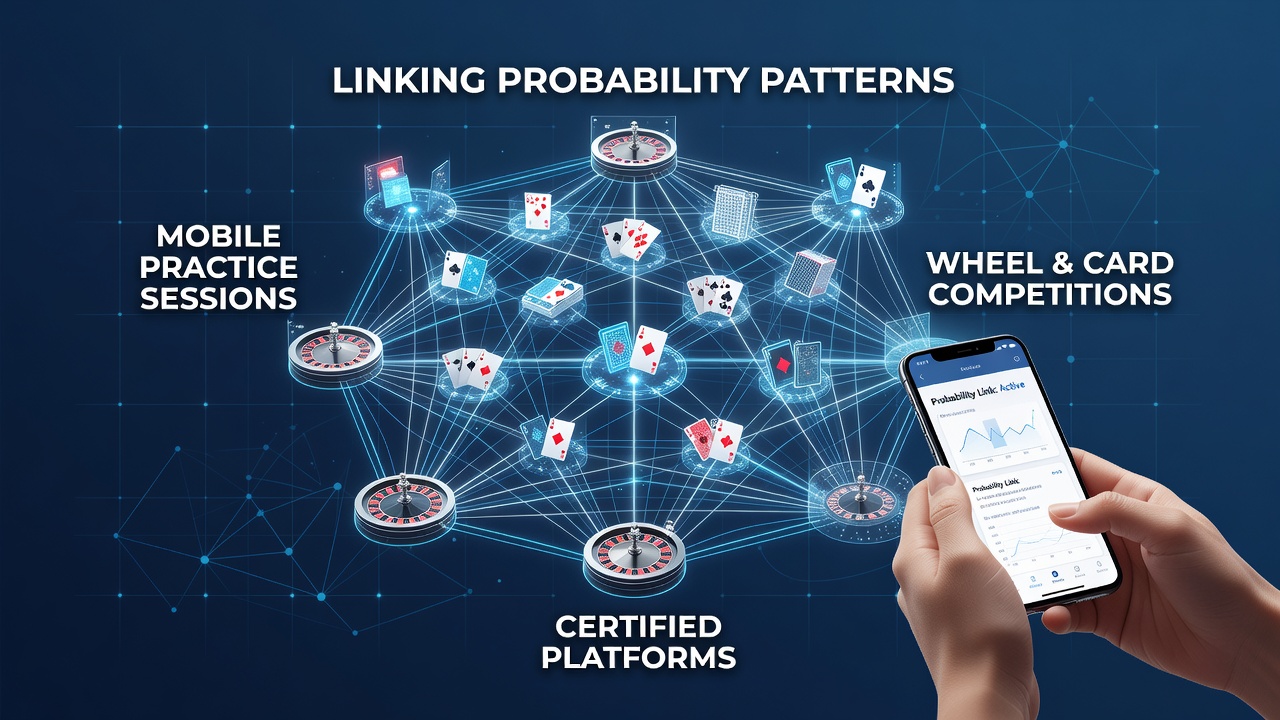 Mobile Übungssitzung mit Wahrscheinlichkeitsmustern für Roulette und Poker auf zertifizierten Plattformen
