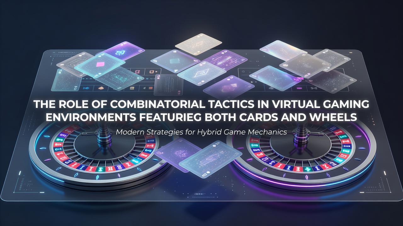 Virtuelle Spielplattform mit integrierten Karten- und Radmechaniken in einem digitalen Casino-Setting
